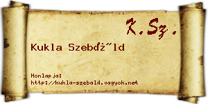 Kukla Szebáld névjegykártya